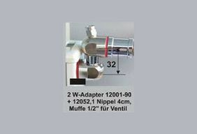 Winkeladapter Kurzform ½"